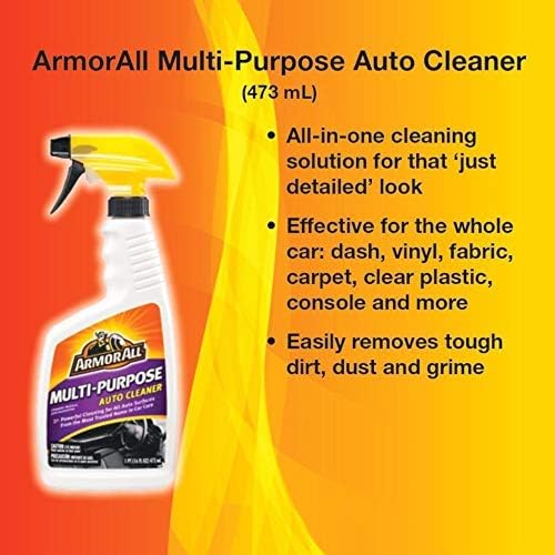 Armor All Multi Purpose Cleaner , Car Cleaner Spray for All Auto Surfaces, 16 Fl Oz