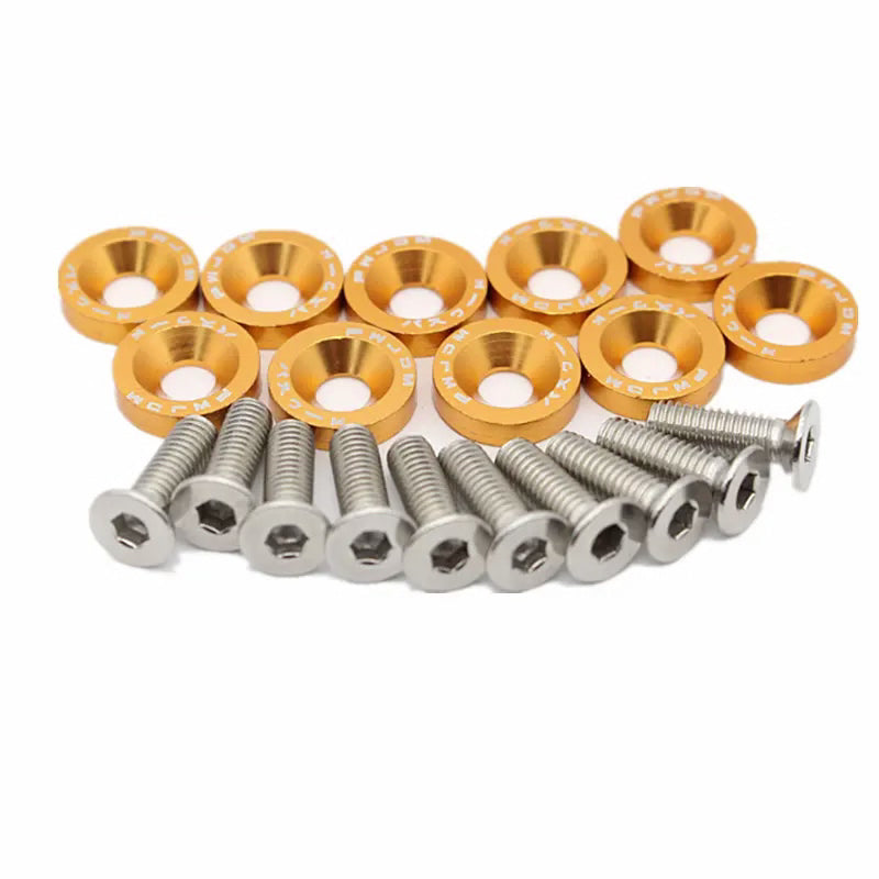 M6 Anodized Fender Washers & Bolts