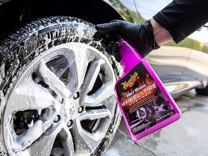 Meguiar's Hot Rims Wheel & Tire Cleaner - 24 Oz Spray Bottle