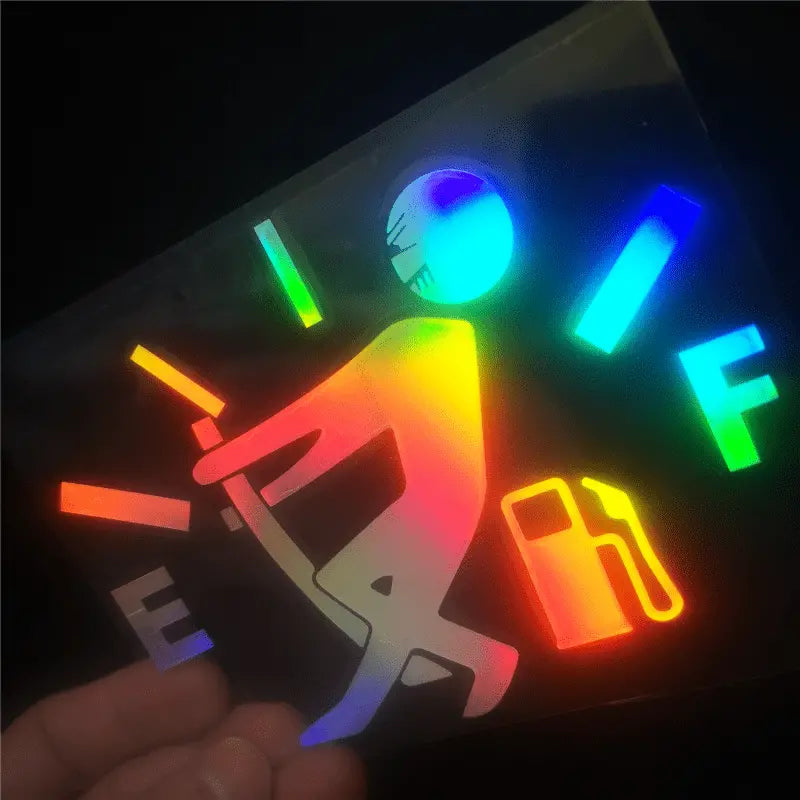 High Fuel Consumption Sticker