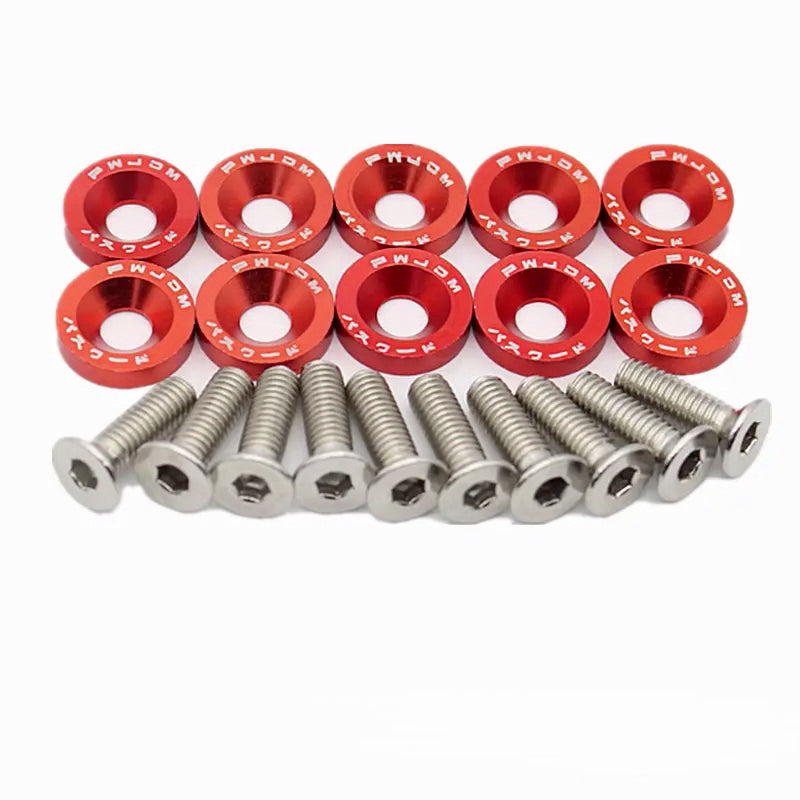 M6 Anodized Fender Washers & Bolts