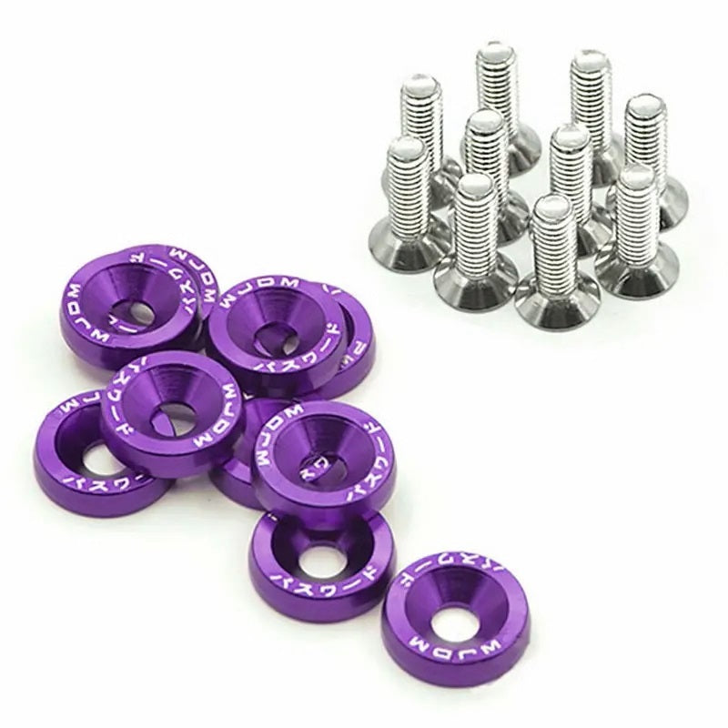 M6 Anodized Fender Washers & Bolts