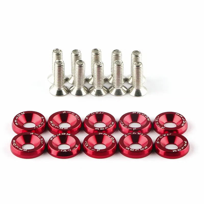 M6 Anodized Fender Washers & Bolts