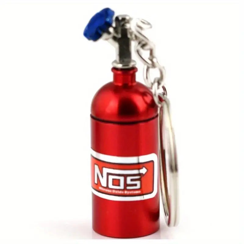 NOS Nitrogen Gas Bottle Keychain