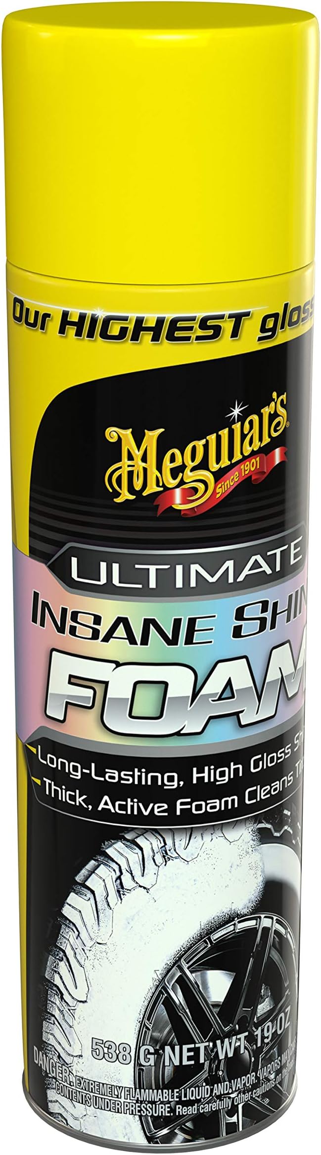 Meguiar's G210419 Ultimate Insane Shine Foam – 19 Oz Spray Can