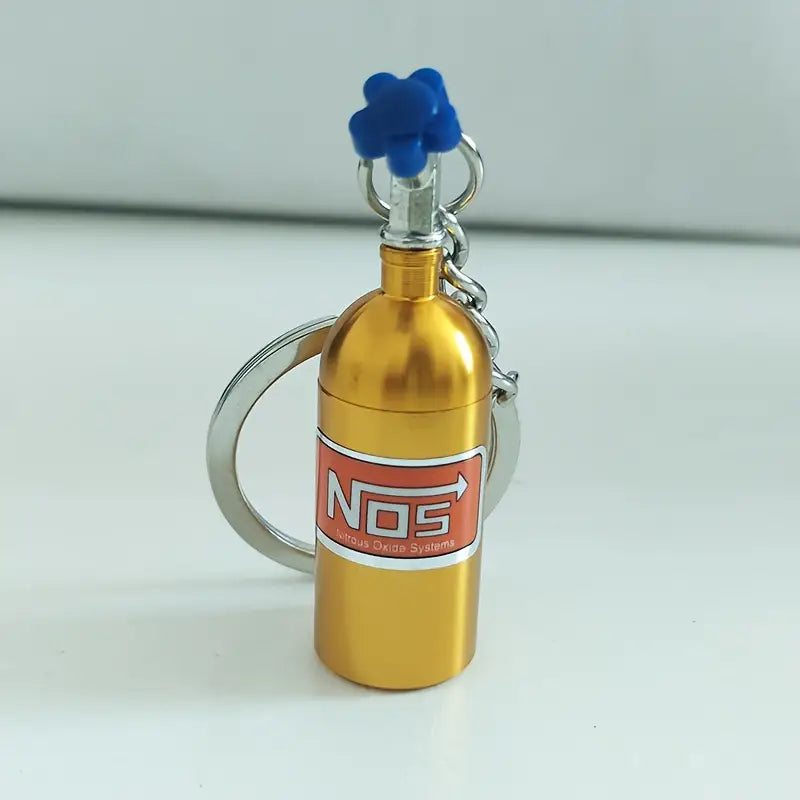NOS Nitrogen Gas Bottle Keychain