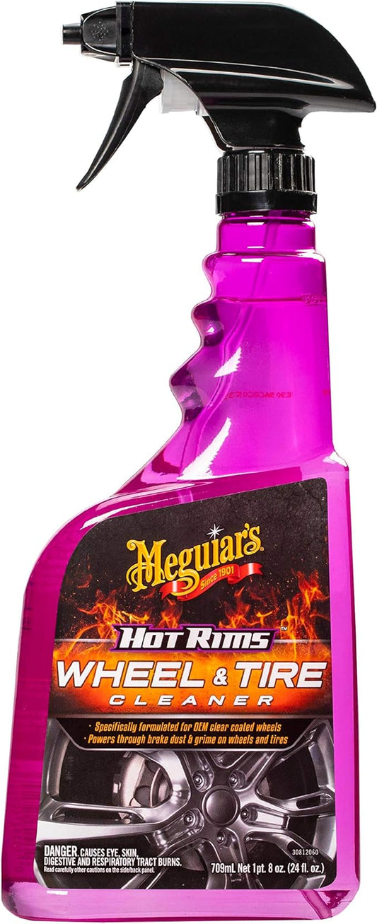 Meguiar's Hot Rims Wheel & Tire Cleaner - 24 Oz Spray Bottle