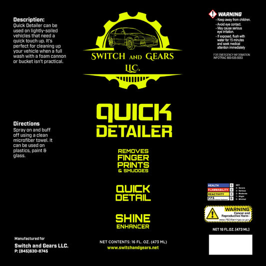 Switch and Gears Quick Detailer