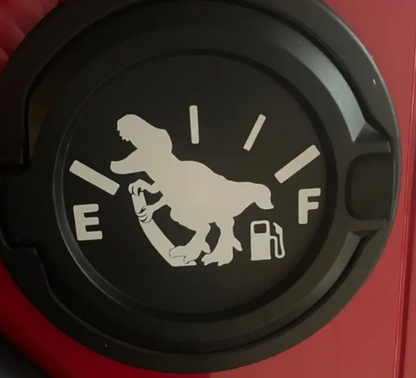 T-Rex Empty Gas Tank Sticker