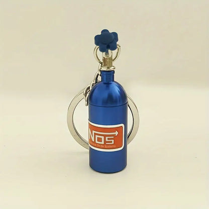 NOS Nitrogen Gas Bottle Keychain
