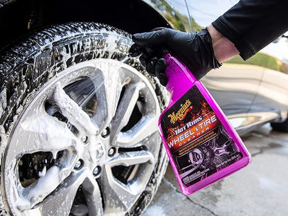 Meguiar's Hot Rims Wheel & Tire Cleaner - 24 Oz Spray Bottle