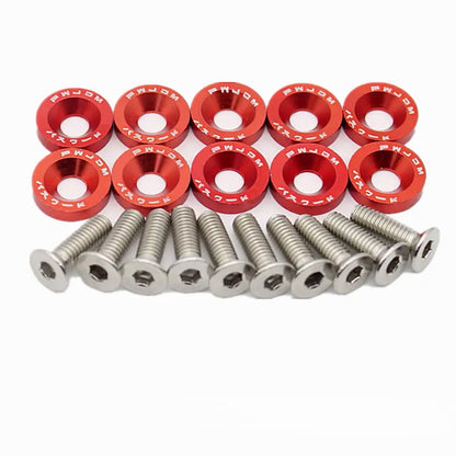 M6 Anodized Fender Washers & Bolts